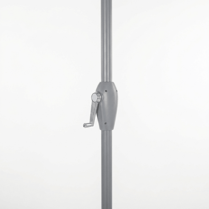 Halo centre pole parasol crank mechanism