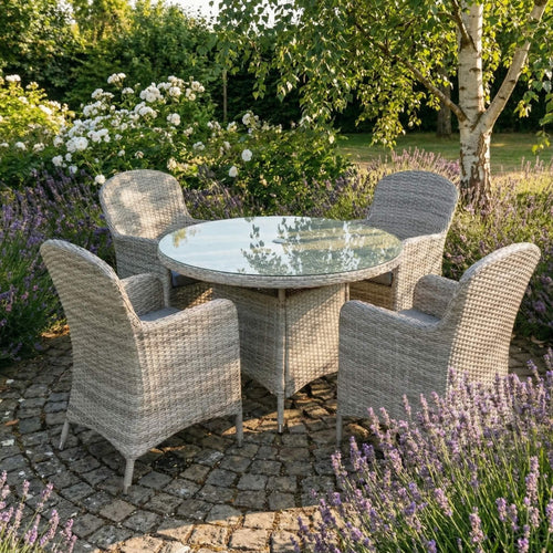 Juniper 4 Seat Round Dining Set