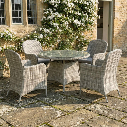 Juniper 4 Seat Round Dining Set
