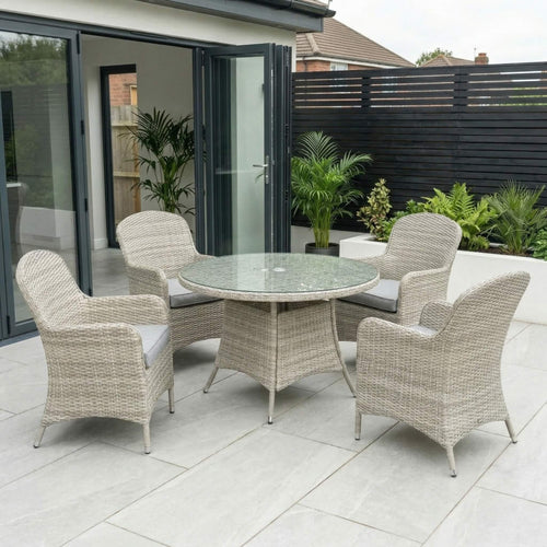 Juniper 4 Seat Round Dining Set