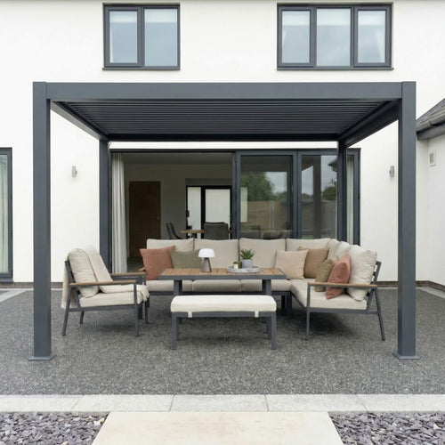 Meridian 3m x 3m Aluminium Louvred Pergola