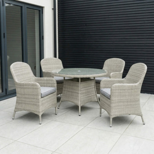 Juniper 4 Seat Round Dining Set