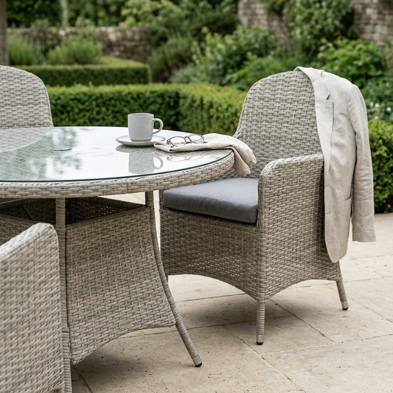 Juniper 4 Seat Round Dining Set
