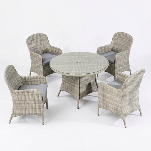 Juniper 4 Seat Round Dining Set