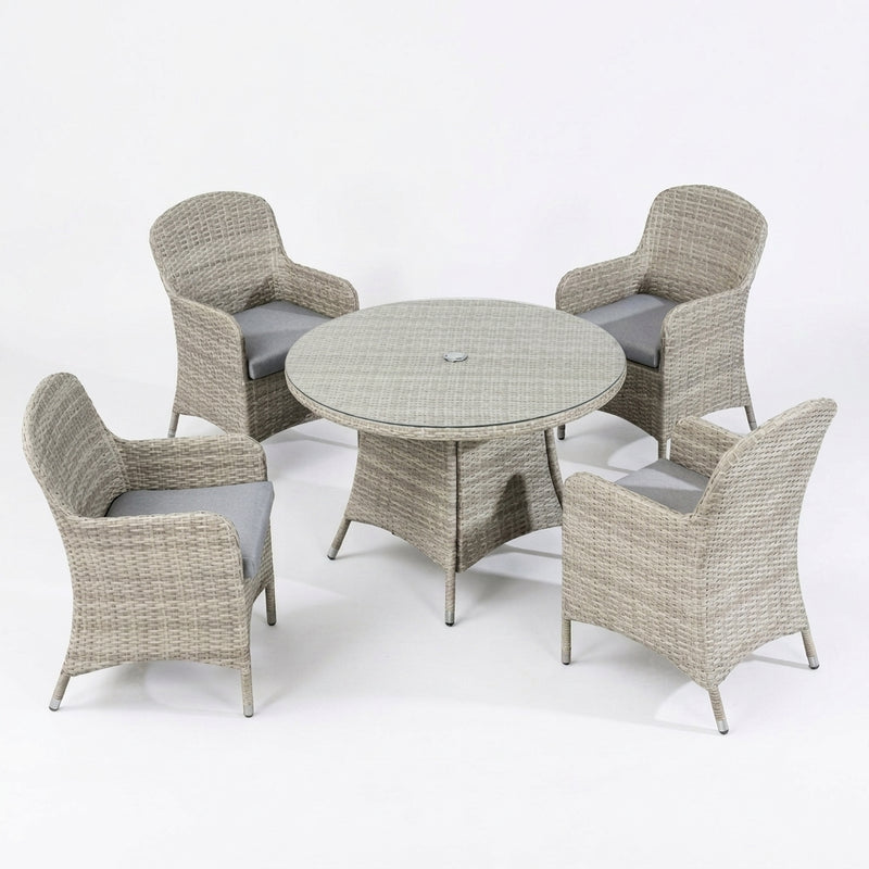Juniper 4 Seat Round Dining Set