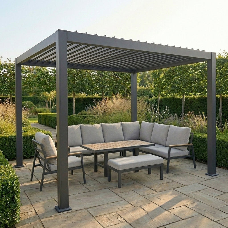 pergola shot at an angle