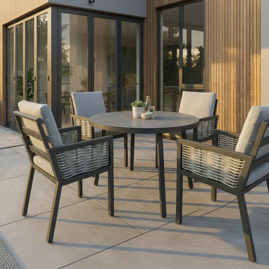 Terra 4 Seat Round Dining Set