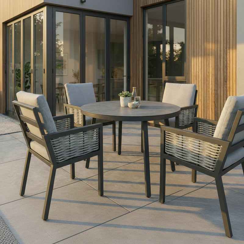 Terra 4 Seat Round Dining Set