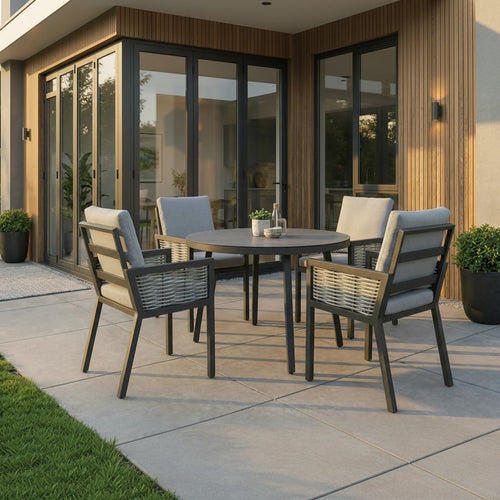 Terra 4 Seat Round Dining Set