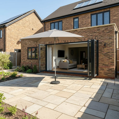 Halo 3m x 2m Rectangular Aluminium Parasol in Taupe