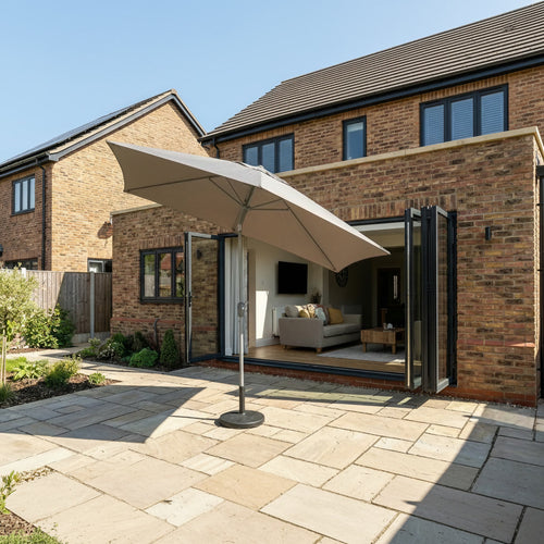 Halo 3m x 2m Rectangular Aluminium Parasol in Taupe