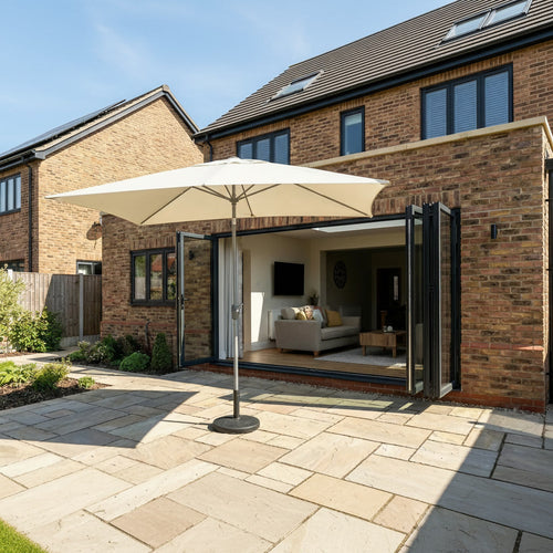 Halo 3m x 2m Rectangular Aluminium Parasol in Ecru